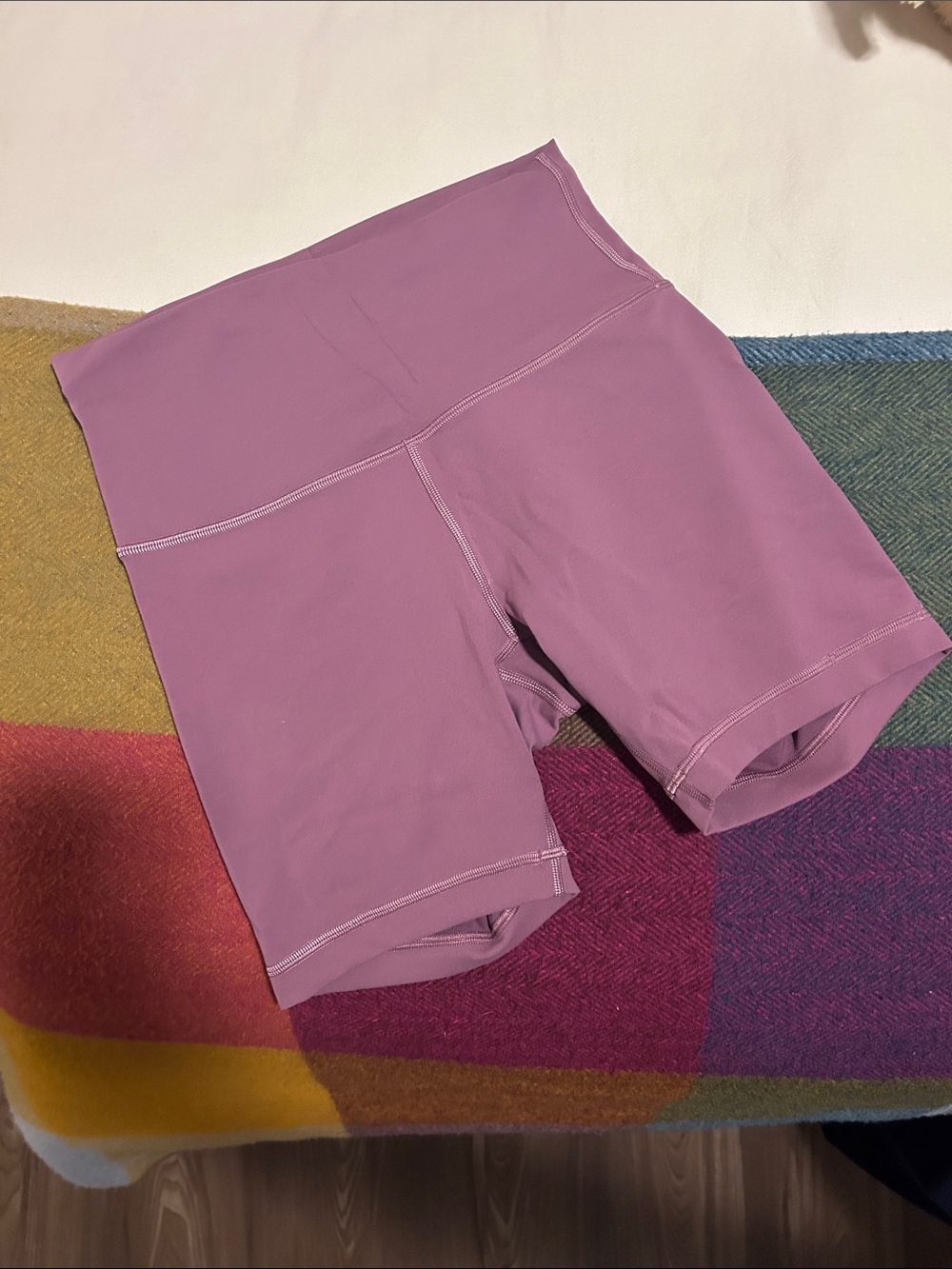 LULULEMON Align Bike Short 6” Inseam High-Waist Mauve Purple Active